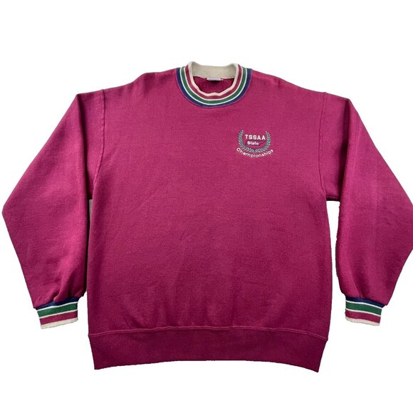 JERZEES Other - VTG TSSAA State Championship Jerzees Super Sweats Sweatshirt Men Large Burgundy